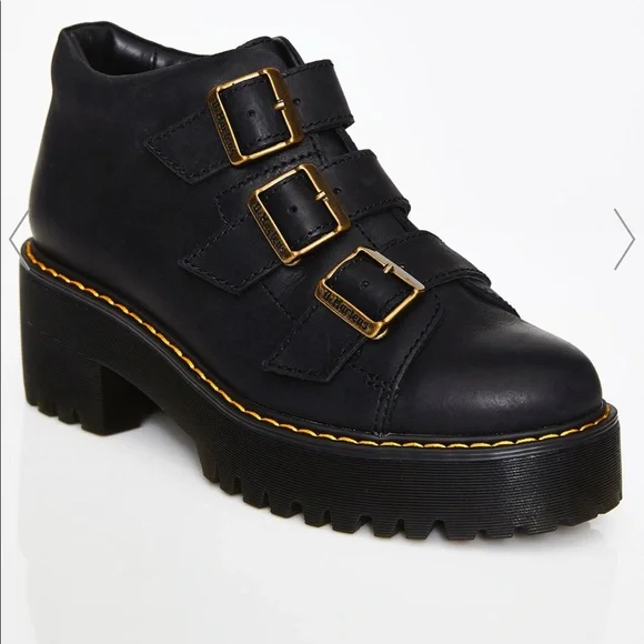 Dr. Martens Black Combat Boots - Picture 7 of 13